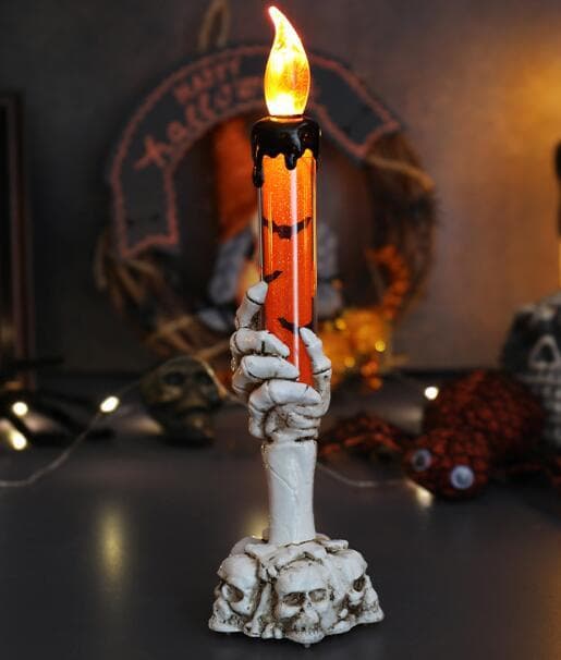3 st Halloween Simulerade Ljus med Flamma 3PCS
