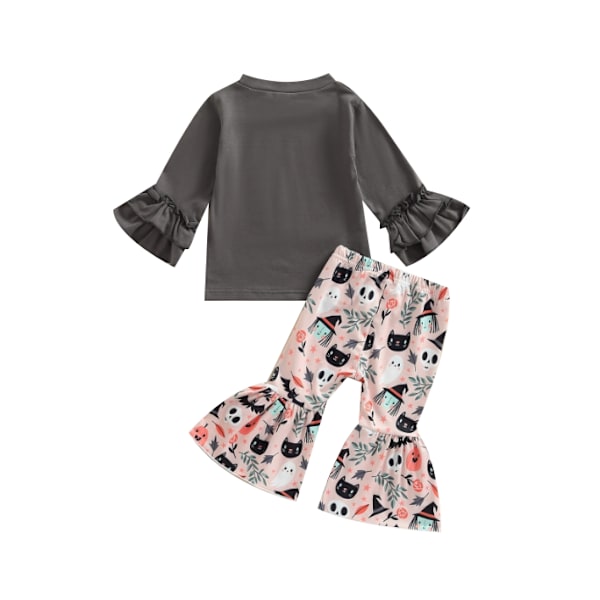 Baby Girl Pumpa långärmade byxor Halloween Set XXL