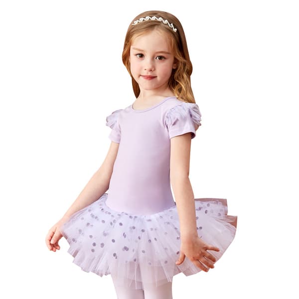Flickor Dans Leotards med Kjolar Light Blue 150