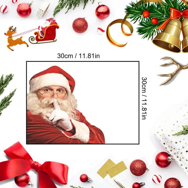 2 stk. Julemand 3D Sjove Bilstickers 30*30CM