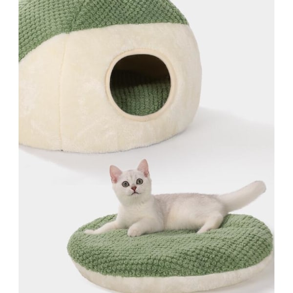Super Blød Grøn Frø Formet Dyreseng Three-Dimensional Nest S