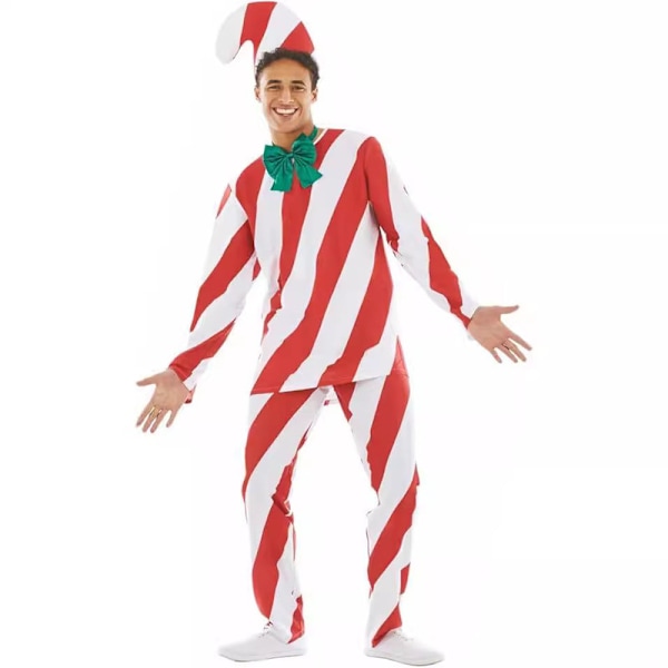 Candy Cane Aikuisten Asuste, Candy Cane Asuste Q1 XL