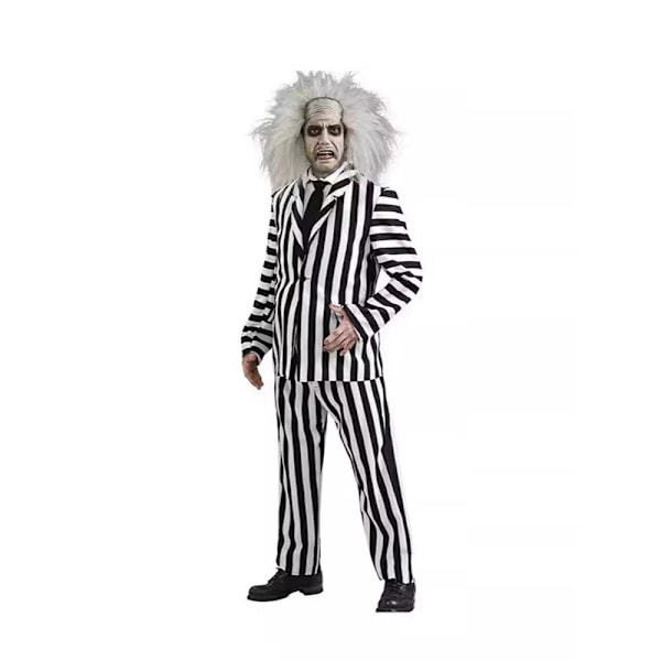 Mænds Beetlejuice Deluxe Kostume M