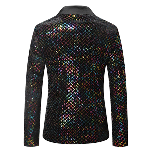 Paljettblazer Menn - Smokingjakke Paljettdress Menn Sportsjakker Colorful L