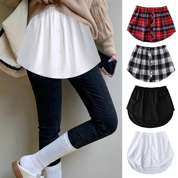 Naisten paita-pidennys 4 kpl säädettävää väärennettyä kerrospäällystettyä leggings-paitaa 4PCS 4XL