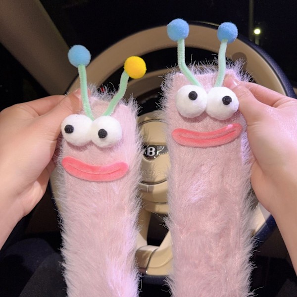 Tokiga Galna Roliga Luddiga Strumpor för Kvinnor och Flickor pink