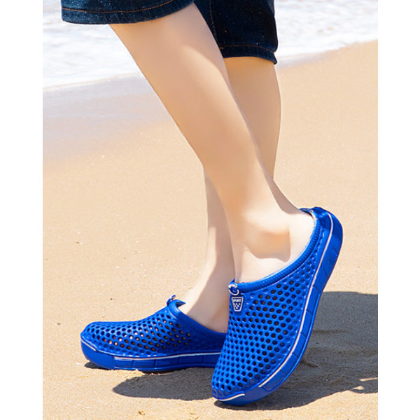 Unisex Clogs Skor Casual Tofflor Snabbtorkande sandaler Blue 38