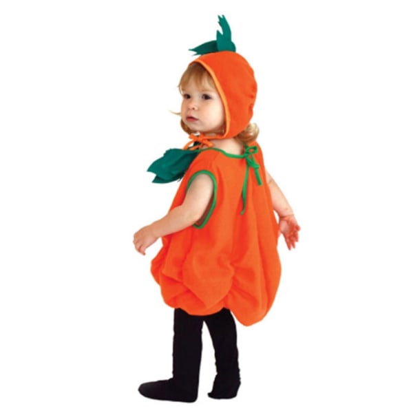 Barn pumpa kostym för Halloween Dress Up Party 130