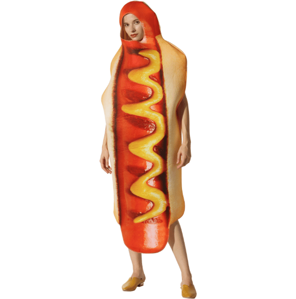 Hot Dog kostym för vuxna