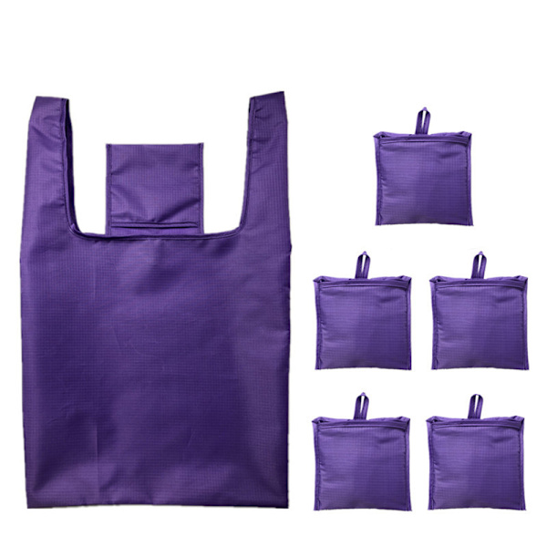 Ripstop Återanvändbar matkasse 3st purple