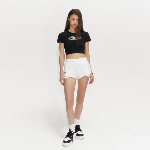 Summer Cotton Athletic Shorts Yoga Sovkort Byxor White L