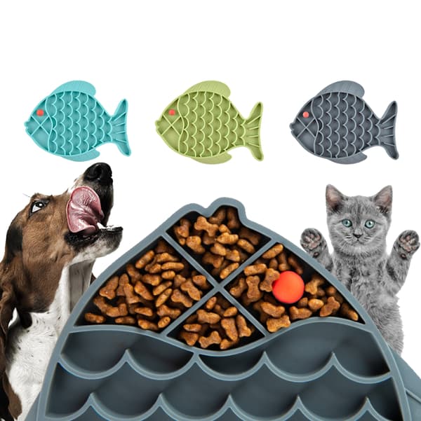 Slow Feeding Mat, Slow Feeder Hundskålar blue