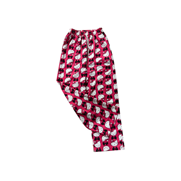 Anime-henkarit housut naisille, piirroshahmoperhe jouluhenkiset housut 2XL