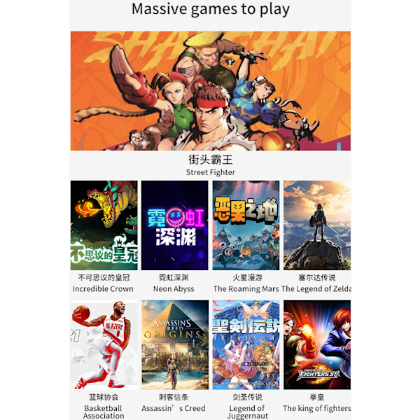 Trådlös spelkontroll för Windows 7 8 10 PC/iPhone/Android/Switch Orange