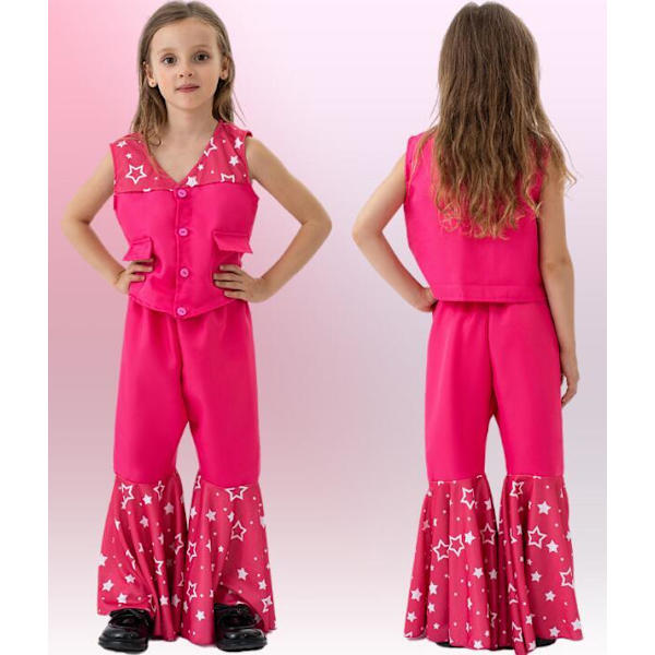 Halloween Rosa Ytelse Kostyme For Jente M
