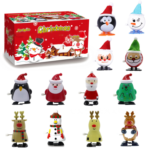 Santa Snowman Wind Up Toys Walking Toys Christmas Favors B