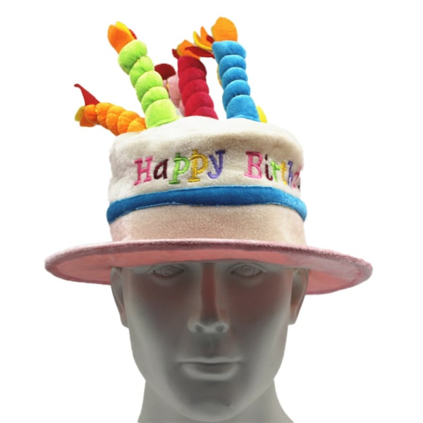 Grattis på födelsedagen tårta hatt Party hatt Pink
