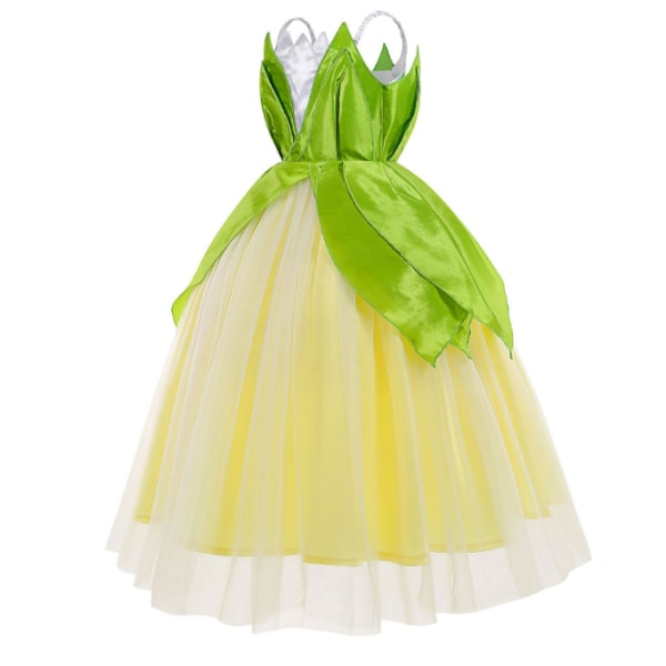 Fairy Frog Princess Dress Girls Party Finklänningar 150