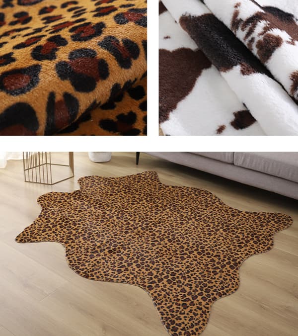 Irregular Cute Cow Print Matta Nice Zebra 75*110cm