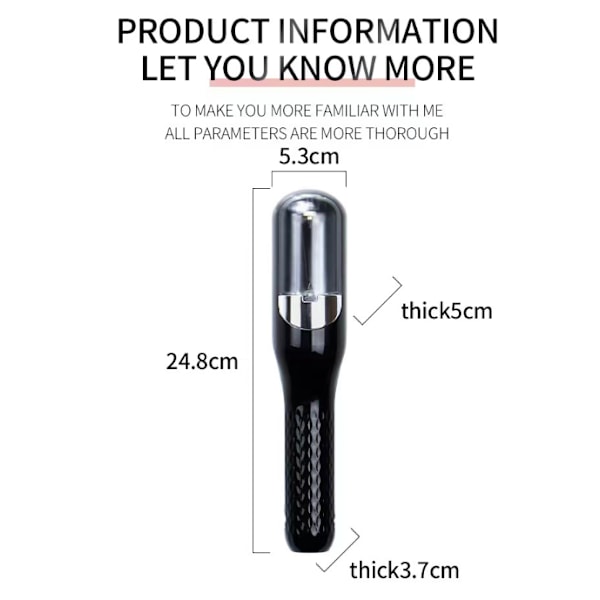 Hårklipper for Split Ends, Reparerende Behandling og Stylingverktøy Black