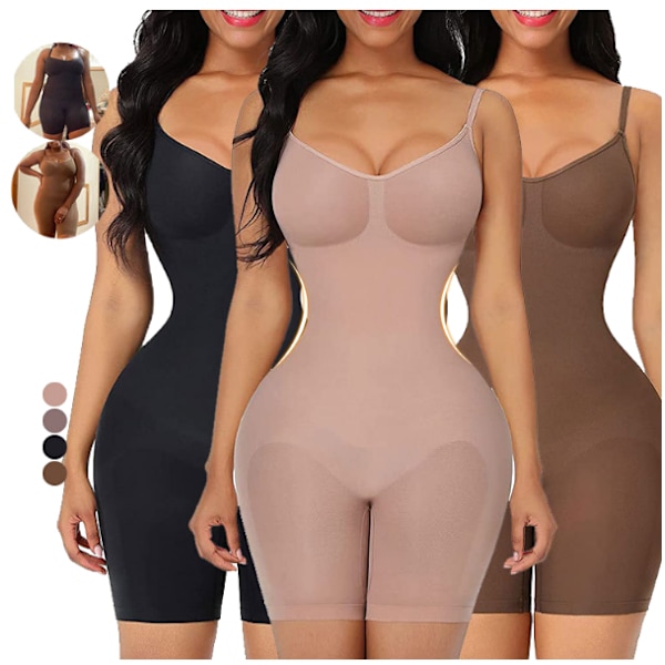 Shapewear för kvinnor Body Shaper Body Butt brown L