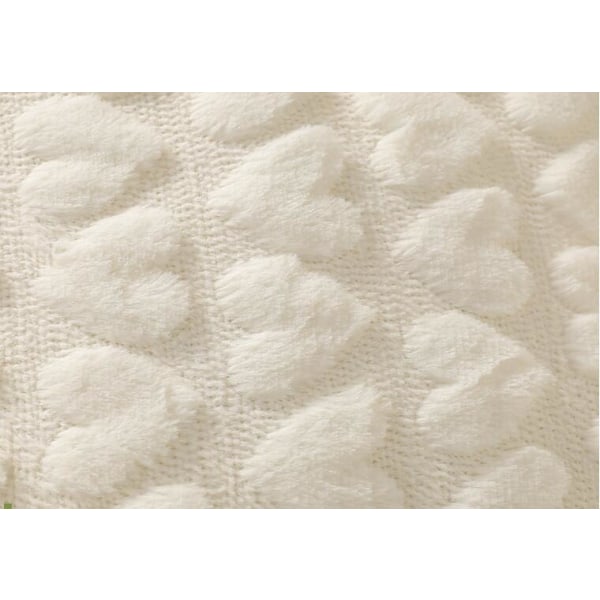 Sæt af 2 Hjerte Kærlighed Søde Dekorative Valentinsdag Pudebetræk Beige 45*45cm