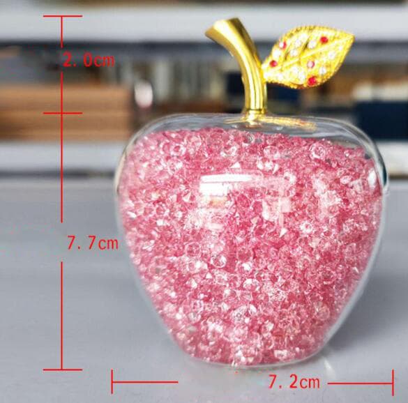 Julgranskulor i Resin med Diamant-Effekt Red