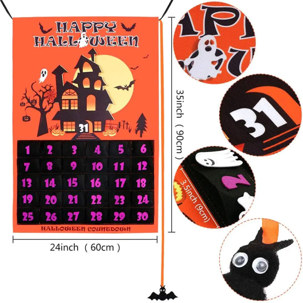 Halloween nedräkningskalender Orange