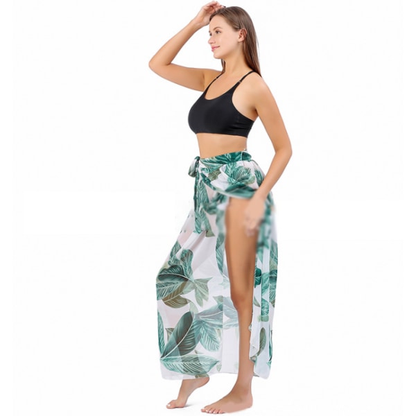 Damflickor Print Sarong kjol green