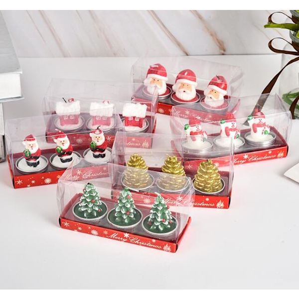 3 stk Julepynt Håndmalte Lys Snowmen