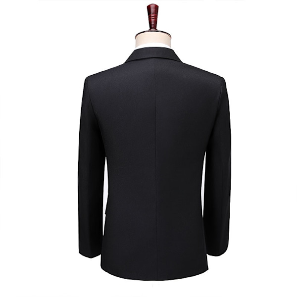 Miesten Slim Fit 4-osainen Virallinen Puku Hääihin ja Promiin Blue M
