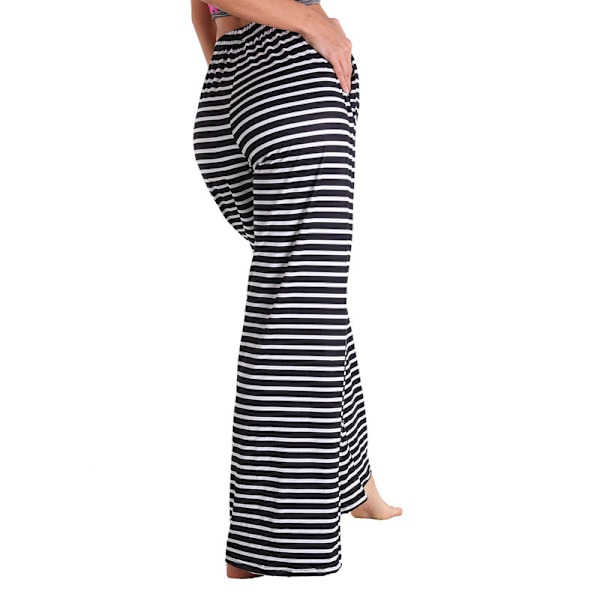 Dam Pajamasbyxor Stretch Lounge Byxor Pinstripe S