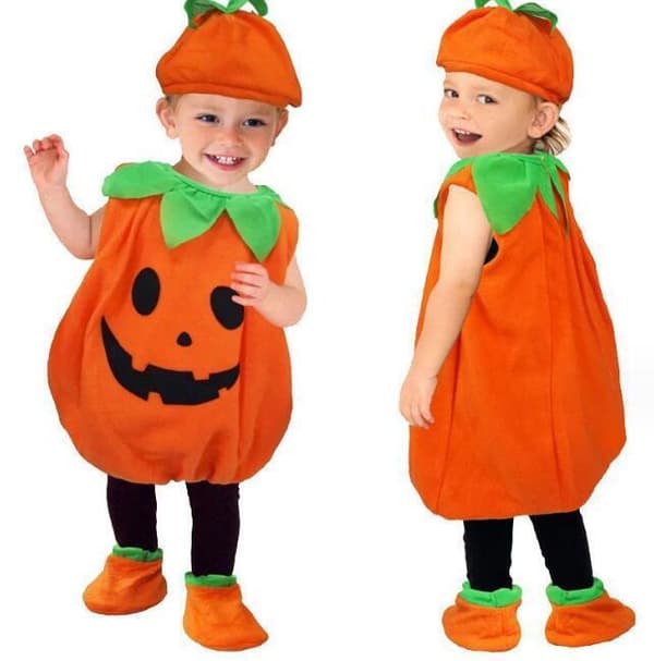 Halloween Græskar Kostume til Børn 120CM