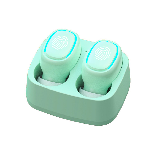 Bluetooth-kuulokkeet korvassa, langattomat kuulokkeet kosketusohjauksella ja mikrofonilla GREEN