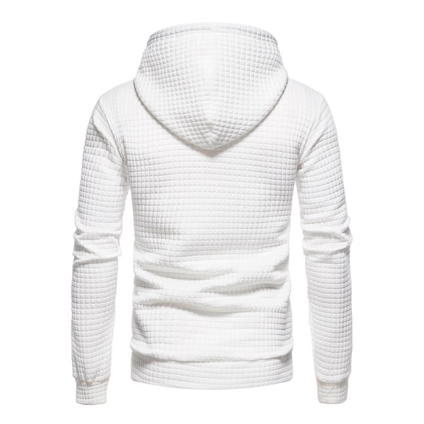 Långärmad tröja för män Casual hoodies white L