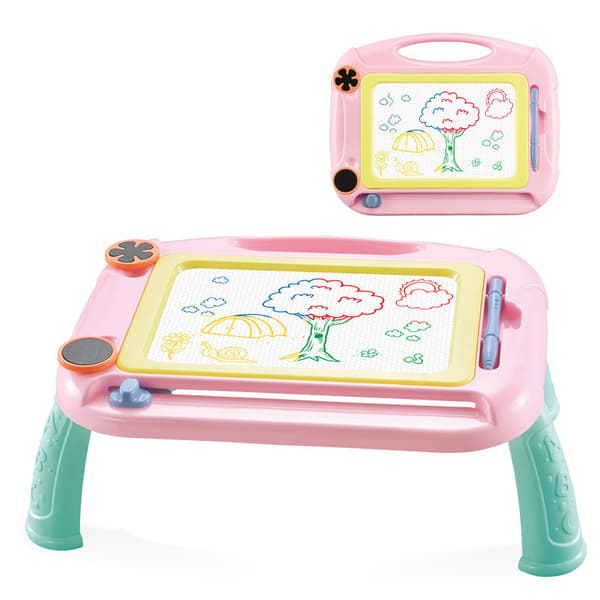 Leksaker för småbarn 1-3 år, magnetisk ritbräda, leksaker för små flickor 1-2 år pink