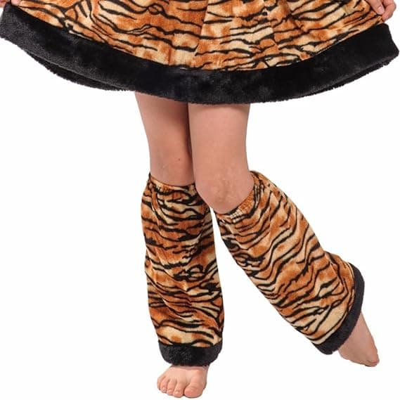 Tigerdräkt för flickor, Halloween-djurdräkt för barn L