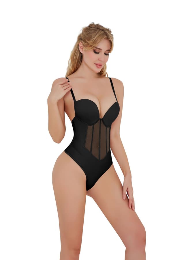 Formande Kroppsshaper för Kvinnor med Extra Stark Kontroll Black XL