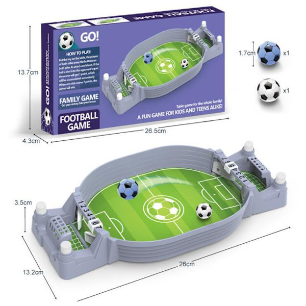 Dobbelt Fodboldbord Versus Bord Bordspil Gray