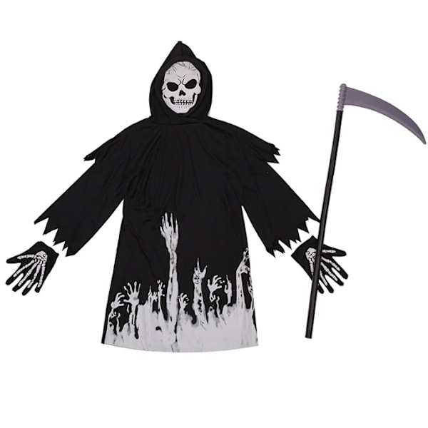 Halloween Grim Reaper kostym för barn M
