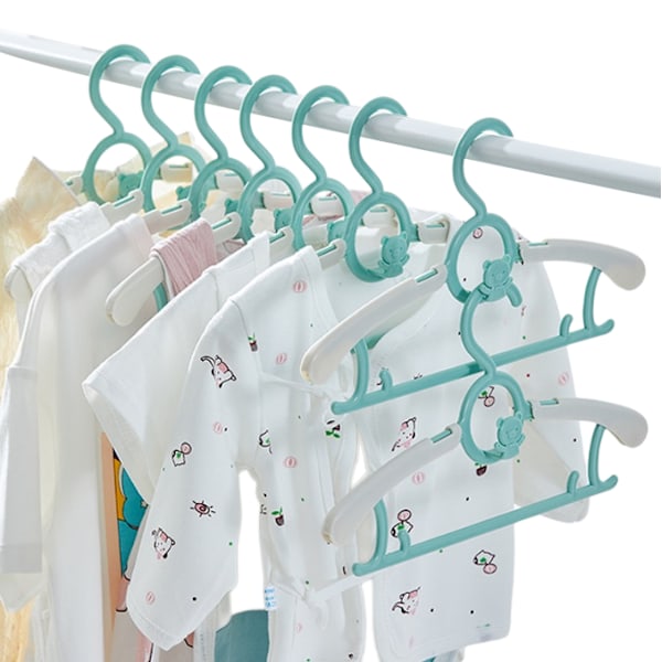 Baby 10-pack, tunna halkfria barnklädeshängare yellow