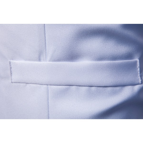 Väst för herr, dubbelknäppt, V-ringad, smal passform, formell bröllopsklänning White XL