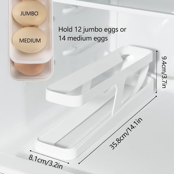 Äggdispenser, platsbesparande Rolling Eggs Dispenser