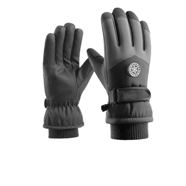 Skidhandskar för Män Kvinnor Vattentäta Snö Skidhandskar för Vinter Snowboard Dark grey