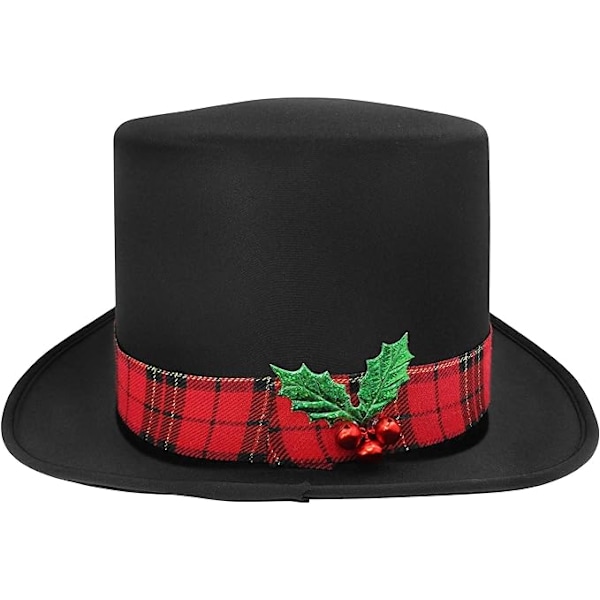 Snemandens Tophat med Ternet Bånd, Mistelten og Bær