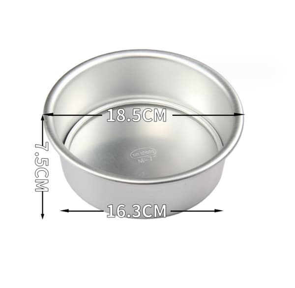 Kakeform for Baking med Avtakbar Bunn, Rund Aluminiumlegering Bakeform 7inch