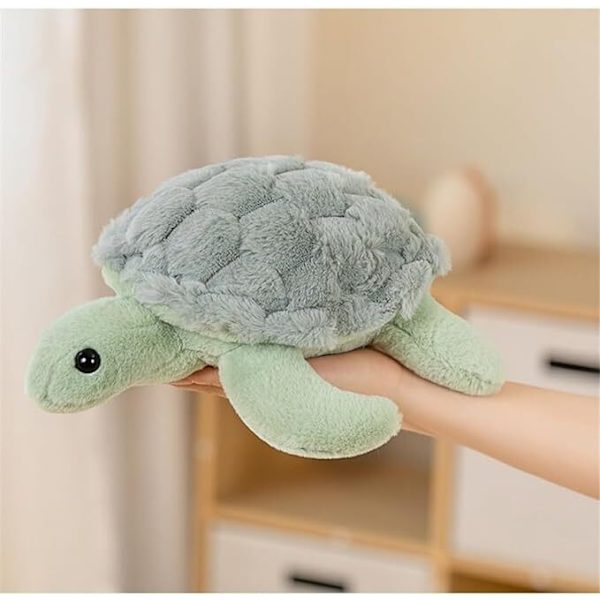 Turtle Plyschdjur för Vuxna, Plyschkudde Leksak för Present Alla Hjärtans Dag Födelsedag green 28cm