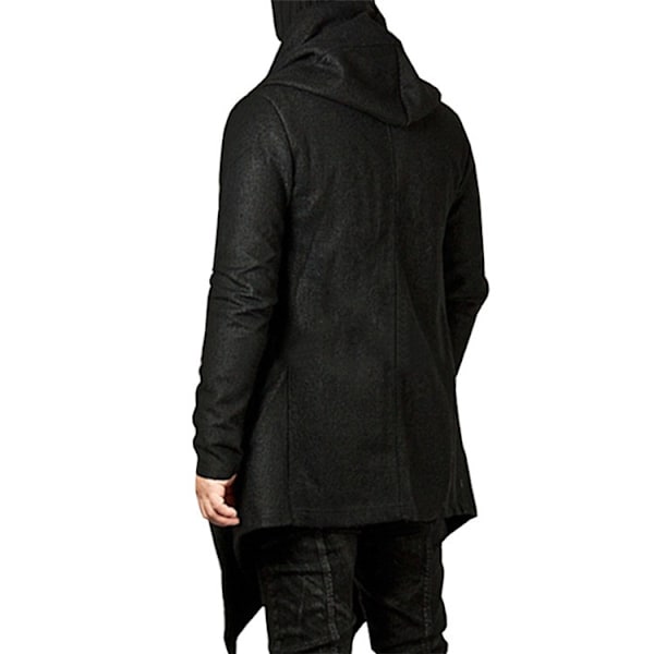 Höst Vinter Herr Långärmad Kläder Sweatshirt Hoodie Black M
