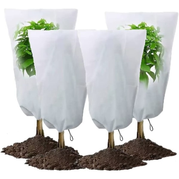 2 stk Plante Mulch Frostbeskyttelse Plante Frostteppe White 120*180CM