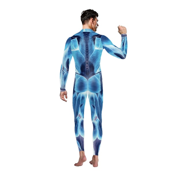 Helkroppsdräkt Unisex Spandex Stretch Vuxen kostym M